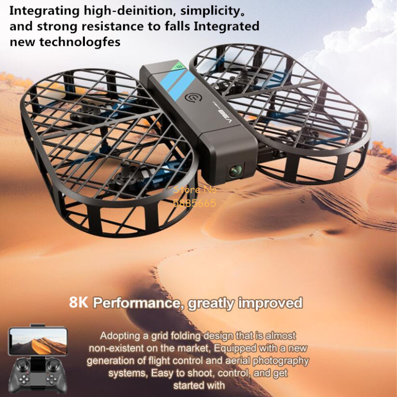 Drone Ae Rc - كاميرا 8K عالية الدقة 360 °