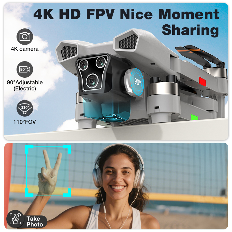 طائرة بدون طيار L107 PRO جديدة - مراجعة Jjrc Drone X12 وسعره