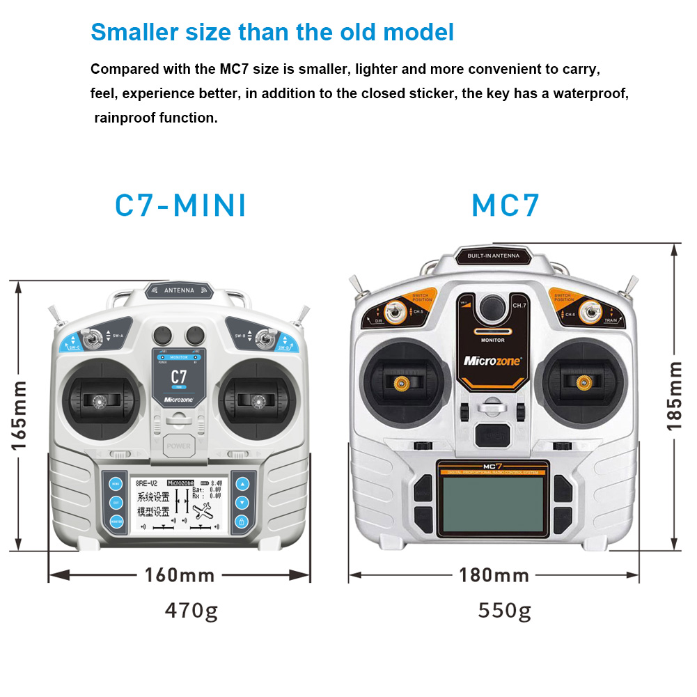 وحدة تحكم MicroZone MC7 C7 جها - مراجعة Drone Rc Leading وسعره